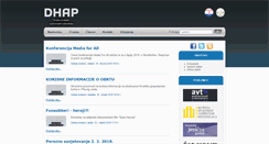 Desktop Screenshot of dhap.hr